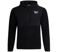 Reebok Mens Jackets - Lighweight Polar Fleece Jacket Zip Up Winter Jackets for Men with Pockets Outerwear Coats, Black Ink, XL