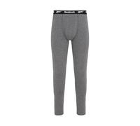 Reebok Men's Johny Lounge Pants | Cotton Base Layer Bottoms for Men, Moisture Wicking & Comfortable Thermal Gym Pants, Available in S, M, L & XL, Mens Activewear Charcoal Marl