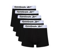 REEBOK Men's Calzoncillos Tipo Bóxer de Algodón para Hombre En Color Negro Con Contraste-5 Unidades Boxer Shorts, Black, L
