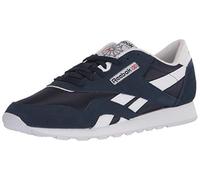Reebok Men's Klassisches Nylon Sneaker, Collegiate Navy White Red, 7.5 UK