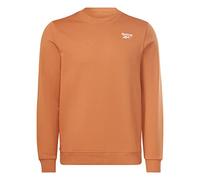 Reebok Men's Left Chest Logo Crew Sweatshirt, BURNT ORANGE S23-r, XS