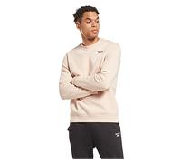 Reebok Men's Left Chest Logo Crew Sweatshirt, soft ecru, XS
