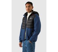 Reebok Men's Mixed Media Jacket in Blue | Size: XL Reebok Blue XL