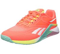 Reebok Men's Nano X2 Sneakers, Orange Flare/FTWR White/Acid Yellow, 6 UK
