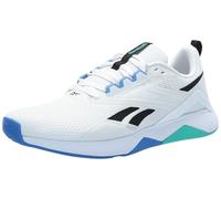 Reebok Men's Nanoflex Trail 2 Sneaker, Footwear White/Black/Unleashed Green, 11 UK