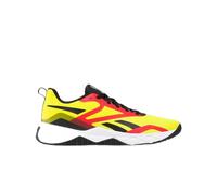 Reebok Men's NFX Trainer Sneaker, ACIDYELLOW/Black/VECTORRED, 12 UK