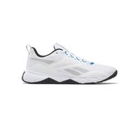 Reebok Men's NFX Trainer Sneaker, White/Black/Optimum Blue, 8.5 UK