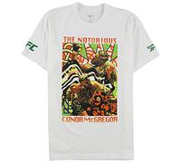 Reebok Mens Notorious Conor McGregor Graphic T-Shirt, White, Large