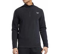Reebok Men's Outerwear Quarter-Zip Polarfleece Black M