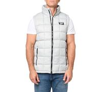 Reebok Men's Packable Glacier Shield Vest Jacket, Pure Grey, M