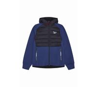 Reebok Mens Padded Jacket Mixed Media Hybrid Softshell Jacket Batik Blue