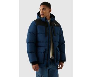 Reebok Mens Parka Puffer Jacket - Blue Lace - Size X-Large