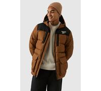 Reebok Mens Puffer Jacket Parka Timber Brown