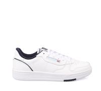 Reebok Mens Phase Court Trainers in White Navy - Blue & White Leather - Size UK 6