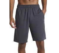 Reebok Men's Point Guard 9” Short, Standard Fit, Lightweight Breathable Mesh Fabric, Ebony, X-Large