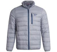 Reebok Mens Puffer Jacket - Insulated Wind and Water Resistant Puffer Jacket - Quilted Lightweight Winter Coats for Men, Grey, XL