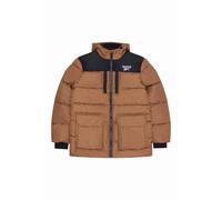 Reebok Mens Puffer Jacket Parka Timber Brown