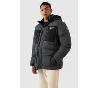 Reebok Men's Puffer Parka Jacket in Charcoal | Size: Small Reebok Charcoal S