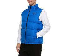 Reebok Mens Puffer Vest for Winter, Lightweight Down Alternative, Men's Outerwear Vests, Winter Vest for Men, Puffy Vest, Vector Blue, M