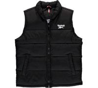 Reebok Mens Puffer Vest - Full Zip Midweight Thick Insulated Sleeveless Jacket for Men - Outdoor Quilted Puffer Winter Vest, Black Ink, XL