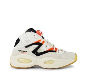 Reebok Mens Quest Pump Trainers Chalk/Black/Orange 7.5 (41)