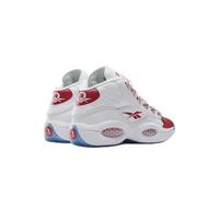 Reebok Question Mid Mens White Leather Lace Up Athletic Basketball Shoes
