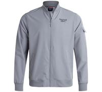 Reebok Mens Rain Jacket - Full Zip Up Lightweight Water Resistant Windbreaker Soft Shell Collar Rain Coat for Men (S-XL), Grey, L