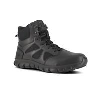 Reebok Rb8605 Mens Sublite Cushion Tactical 6" Soft Toe Boot with Side Zipper Black Military, 10 UK