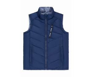 Reebok Mens Reversible Gilet Vest Puffer Vest Blue