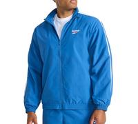 Reebok Men's Ri Cross Check Woven Jacket, Standard Fit, Lightweight Nylon Fabric, Vector Twilight Blue, L