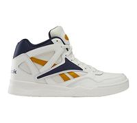 Reebok Unisex-Adult Bb4590 High Top Basketball Shoe, Chalk/Vector Navy/Bright Ochre, 14