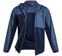Reebok Mens Sherpa Hoodie - Active Performance Softshell Fleece Warm Outdoor Sherpa Lined Hoodie Zip Up Sweatshirt for Men, Mineral Blue, M