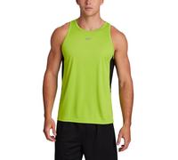 Reebok Mens Sleeveless Muscle Tank Singlet, Retro Lime, Large