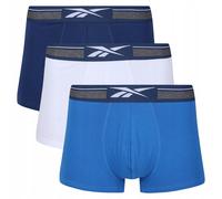 Reebok Mens Sports Boxer Shorts (Pack of 3) / M Blue/White/Navy GT5537