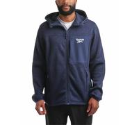Reebok Men's Sweater Jacket - Fleece Lined Weather Resistant Insulated Outerwear - Cozy Sweater Jackets for Men (Sizes:M-XXL), Vector Navy, XXL