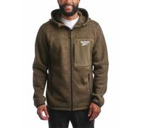 Reebok Men's Sweater Jacket - Fleece Lined Weather Resistant Insulated Outerwear - Cozy Sweater Jackets for Men (Sizes:M-XXL), Cargo Green, XXL