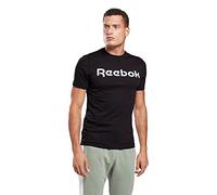 Reebok Men's T-Shirt, Black/White, L