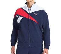 Reebok Men's Track Jacket, Standard Fit, Lightweight Nylon Fabric, Vector Navy, XL