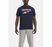 Reebok Mens Training Identity Big Logo T-Shirt - Navy, Navy, Size S, Men Navy