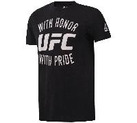 Reebok Mens UFC Pride Tee Size: Large, Colour: Black
