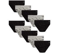 Reebok Men's Underwear - Low Rise Briefs with Contour Pouch (10 Pack) Size Large BlackGrey