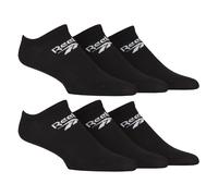 Reebok Mens Unisex Low Cut Breathable Trainer Sport Socks - Black Cotton - Size 10-13 (UK Shoe)