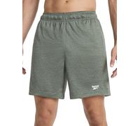 Reebok Men's Viper 2.0 7” Short, Standard Fit, Lightweight Poly Grid Mesh Fabric, Grit Green Heather, Medium