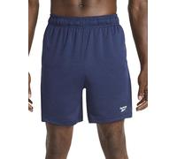 Reebok Mens Viper 2.0 7” Short, Standard Fit, Lightweight Poly Grid Mesh Fabric, Vector Navy Heather, Large