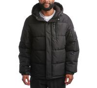 Reebok Men's Winter Jacket - Heavyweight Quilted Puffer Parka Coat - Weather Resistant Ski Jacket for Men (M-XXL), Jet Black, Medium
