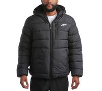 Reebok Mens Winter Jacket - Heavyweight Sherpa Lined Puffer Parka Mens Winter Coat - Insulated Quilted Ski Jacket for Men, Jet Black, M