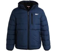 Reebok Mens Winter Jacket - Heavyweight Sherpa Lined Puffer Parka Mens Winter Coat - Insulated Quilted Ski Jacket for Men, Vector Navy Blue, L