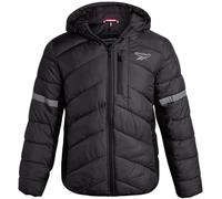 Reebok Mens Winter Jacket - Water Resistant Heavy Puffer Coat with Hood - Quilted Insulated Warm Winter Coat for Men, Charcoal Slate, L