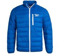 Reebok Mens Winter Jacket - Windproof Water Resistant Quilted Winter Coat - Lightweight Insulated Puffer Jacket for Men, Vector Blue, L