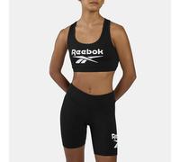 Reebok Monroe Scoop Neck Big Logo Bra Top Black
